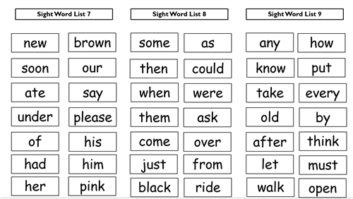 words 7-9